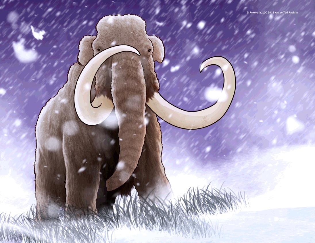 Mammoth Animal Art Print