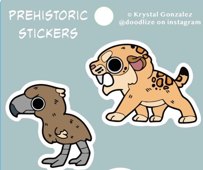 Rextooth's Prehistoric Sticker Pack