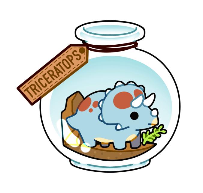 Triceratops in a Jar