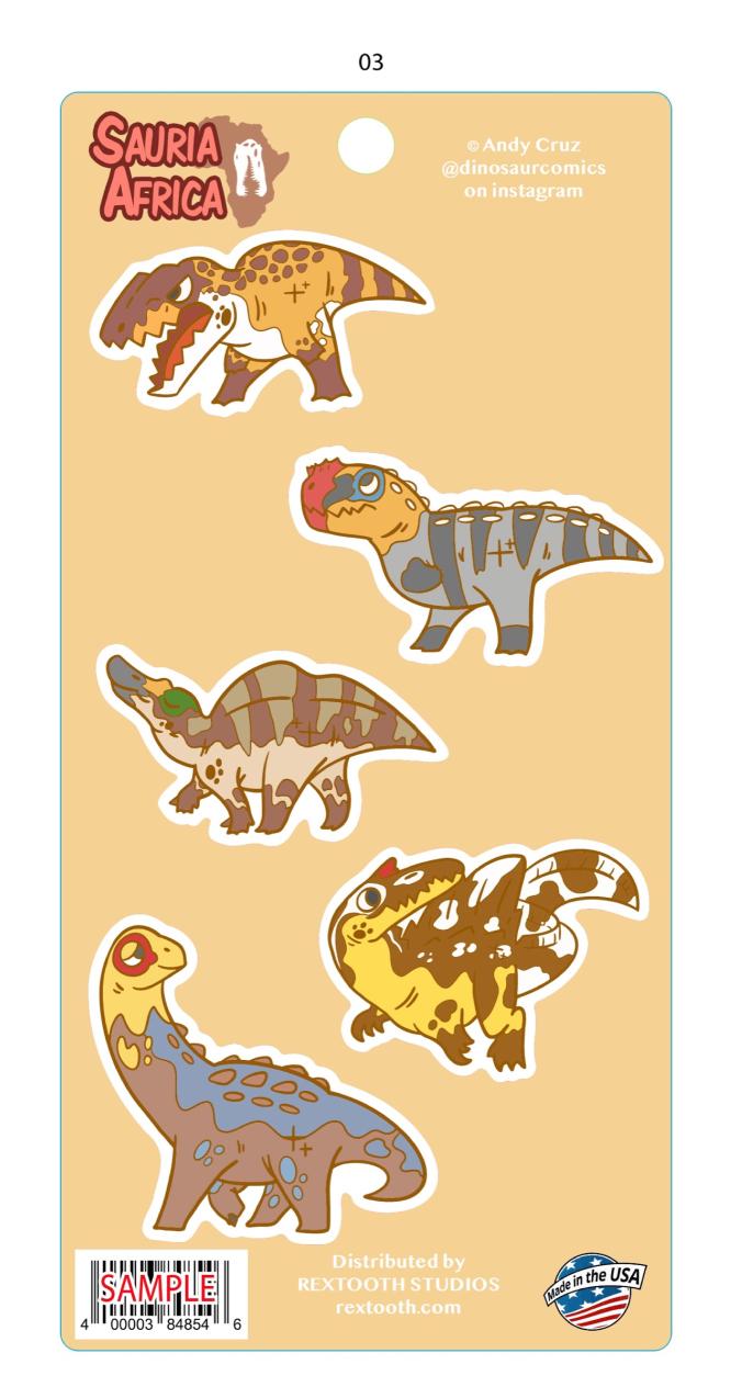 Sauria Africa Sticker Set