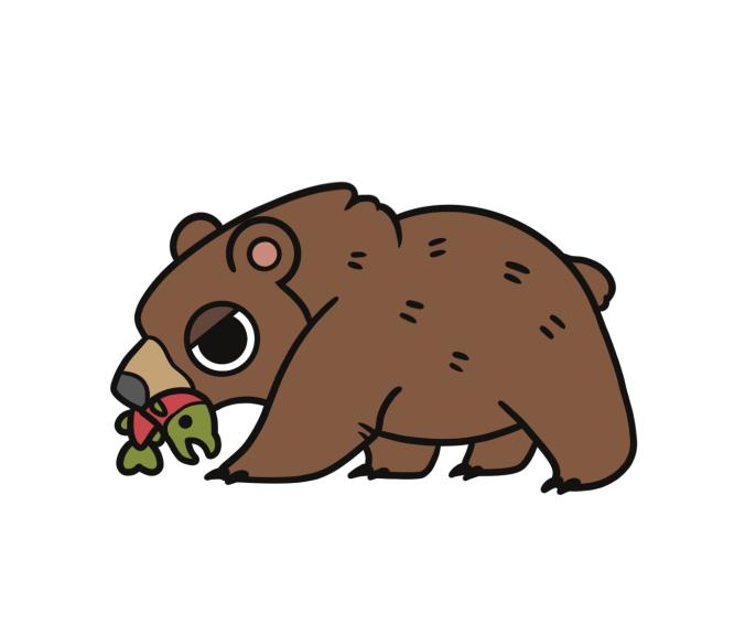Brown Bear with Fish