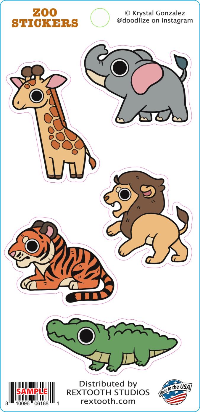 Zoo Sticker Set