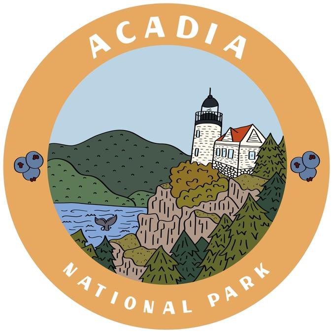 Acadia National Park Button