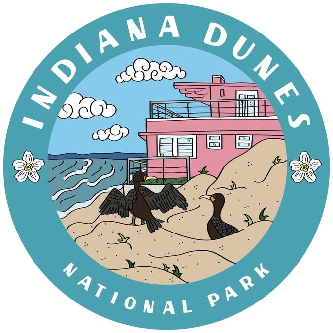Indiana Dunes National Park Button