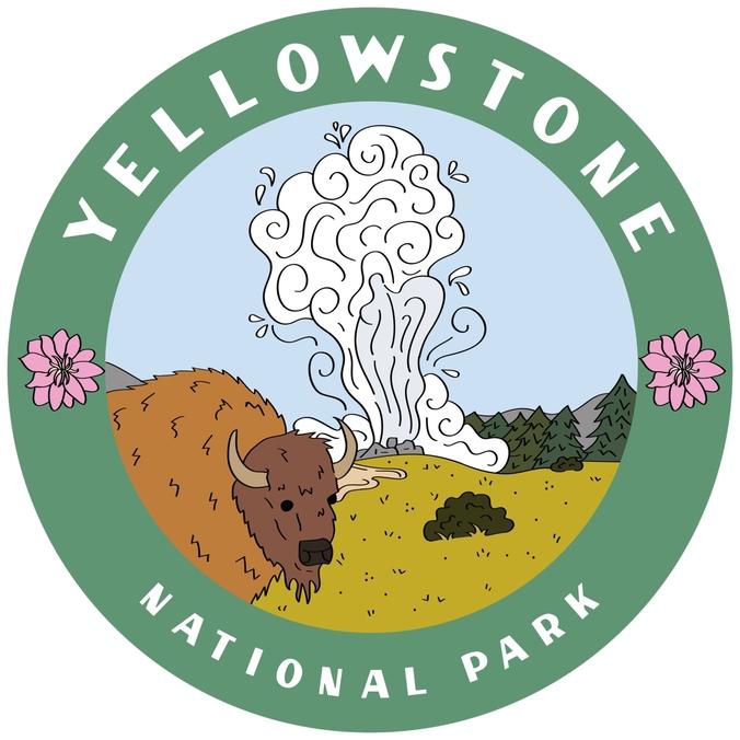 Yellowstone National Park Sticker